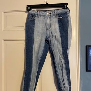 Pacsun two toned skinny jeans